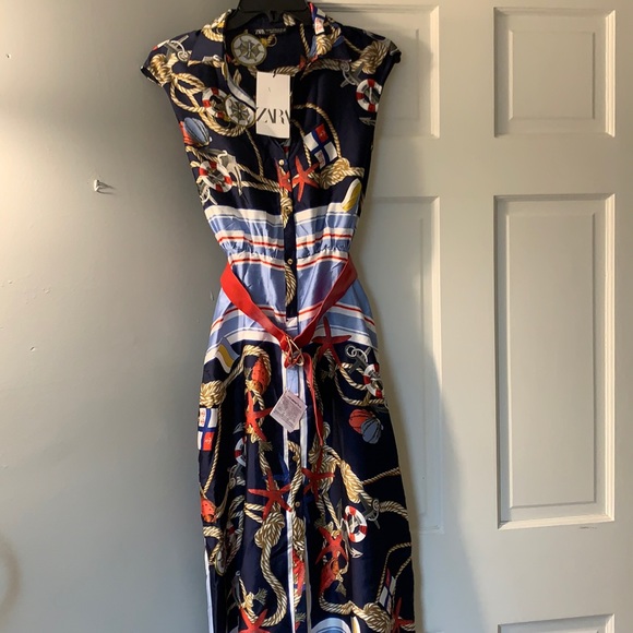 Zara Dresses Zara Xs Nautical Theme Dress Nwt Poshmark